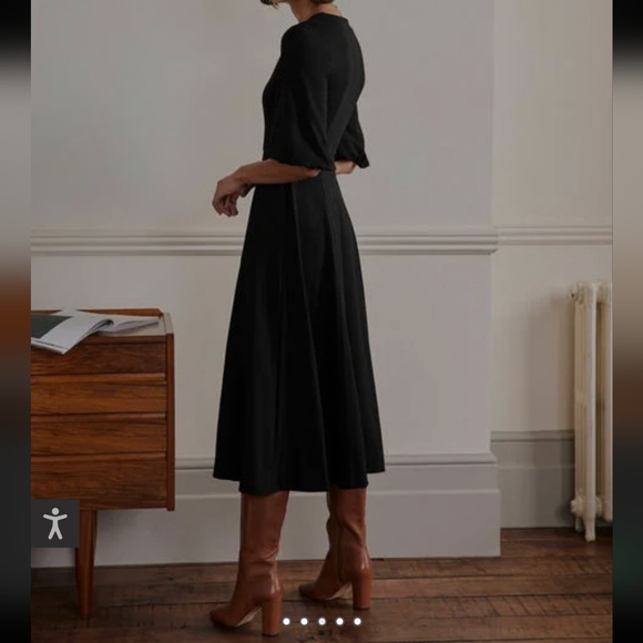 Boden Navy Midi Dress - Picture 5 of 10